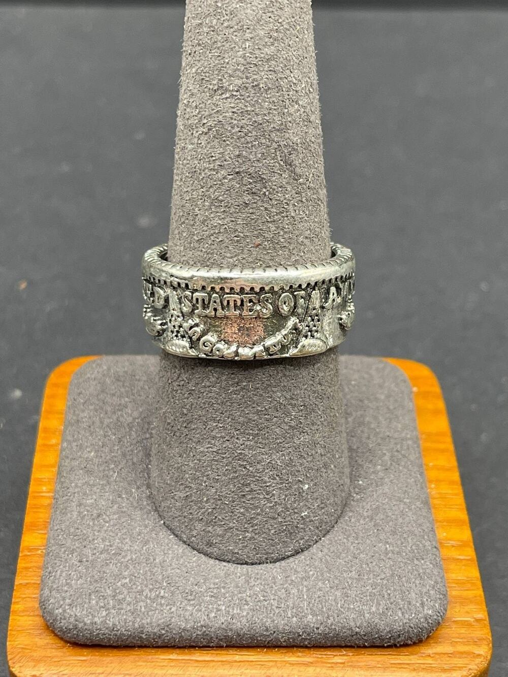 Vintage Sterling Silver 925 United States One Dollar Coin Ring Unisex Jewelry